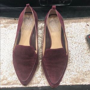 Maroon loafers. Worn once. Cute and comfortable.